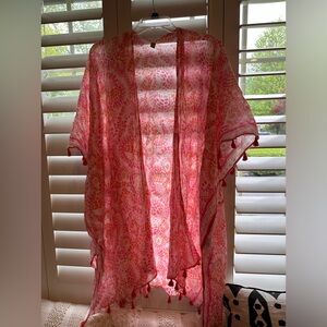 Gauzy lightweight open tunic